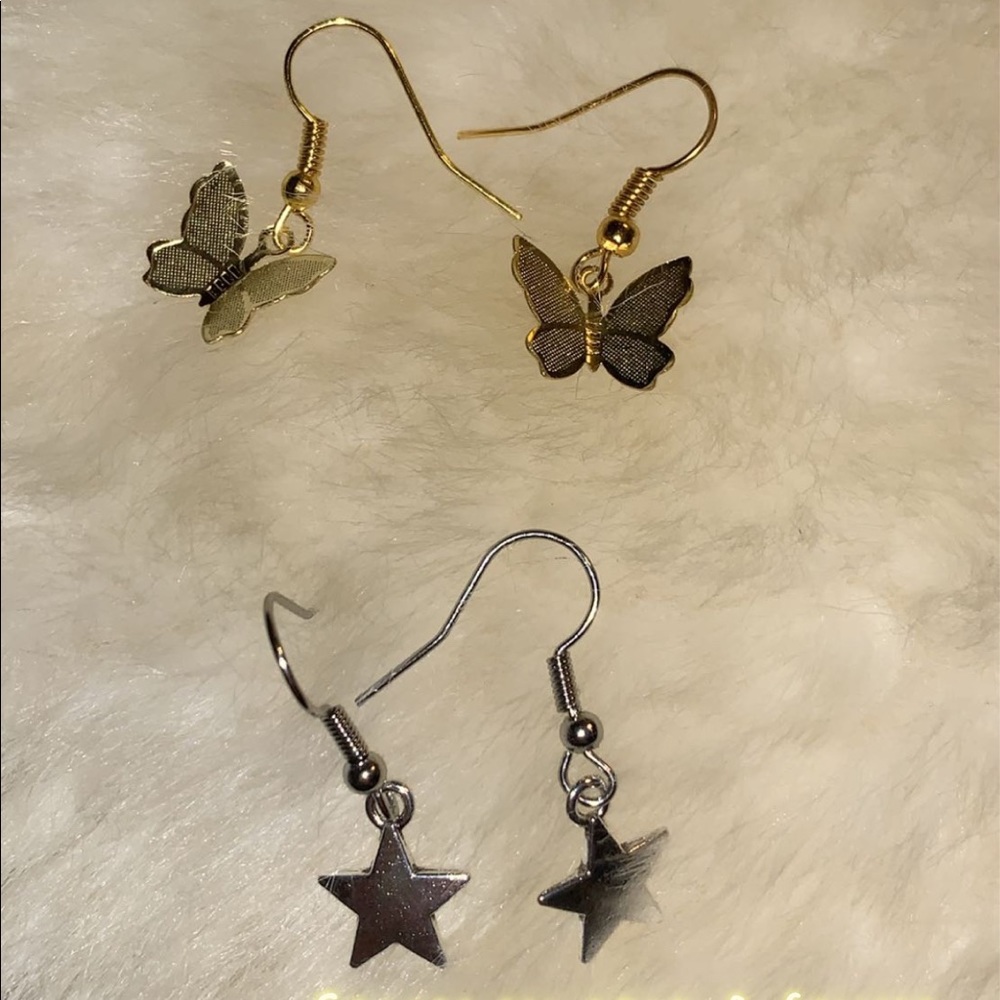 Butterfly and/or star earrings!